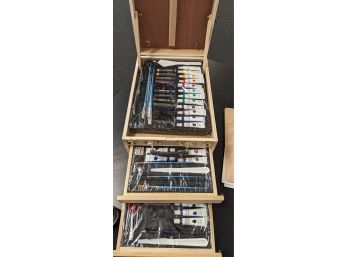 Artist Paints Supplies Easel Box Unused