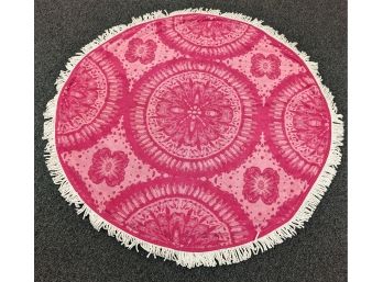 Mid Century Round Terry Cloth Table Cover