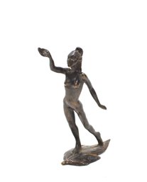 Vintage Bronze Miniature Nude Sculpture