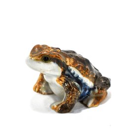 Vintage Miniature Porcelain Frog Figurine