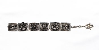 Vintage Silver EGYPTIAN REVIVAL Bracelet