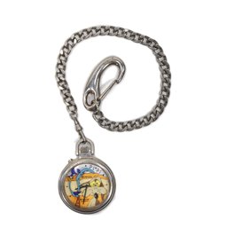 Armitron Musical Pocket Watch & Chain - Road Runner & Wile E Coyote