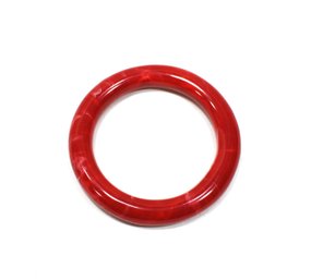 Vintage Red Marbled Bakelite Bangle Bracelet