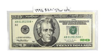 20$ Twenty Dollar Star Note - Gem Uncirculated Condition 1996