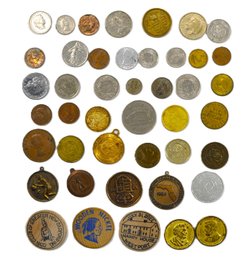 Vintage Foreign Coin & Token Lot