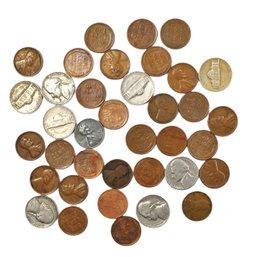 US Wheat Pennies And Nickels