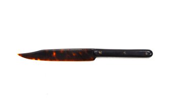 Antique Victorian Tortoise Shell Knife Letter Opener