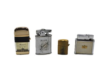 Lot 4 Vintage Cigarette Lighters