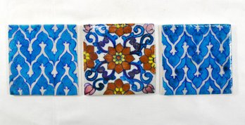 Set 3 Vintage Art Tiles