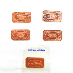 1oz Copper Bars Ingots