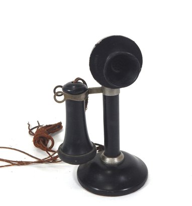 Antique Pat. 1905 Stromberg Carlson Metal Candlestick Phone W/ Receiver