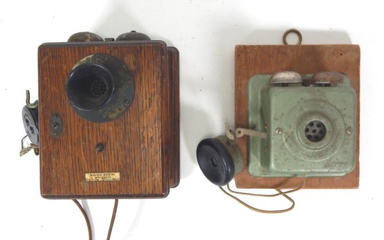 Pair Antique Western Electric & Meridian Phone Receivers