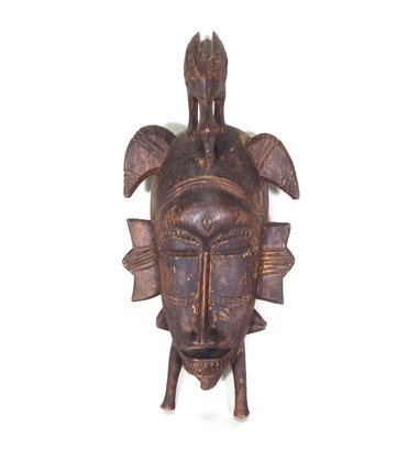Antique Hand Carved Wood Tribal Mask