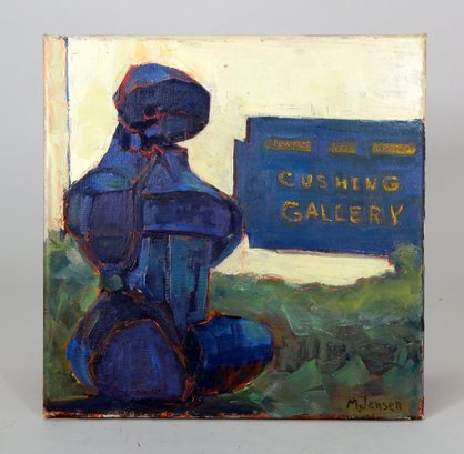 Marjorie Jensen (XX Century) Newport Cushing Gallery Abstract Oil Painting