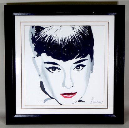 Audrey Hepburn By Lamina De Irene Celic Framed Wall Art