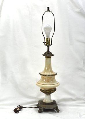 Beautiful Vintage Marble Table Lamp