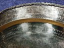 Huge 36' Antique Chinese Inscribed Brass Wall Tray
