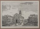 Original 1793 Print ' The Old State House' Boston - Massachusetts Magazine / Abbott Lowell Cummings