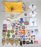 Vintage Boy Scouts, National Guard, US Military Lot Of Patches Medals