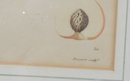 BOCOURT (1783-1846) Antique Botanical Print Peaches Fruit Double De Troyes Peche