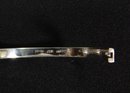 Vintage Mexican Sterling Silver Oval Bracelet With Gold Rivets