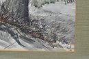 Vintage R. HEATH Landscape Watercolor Painting