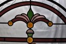 Antique Stained Glass Arch Window
