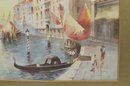 W.J. GRAFF Antique Watercolor Of Venice