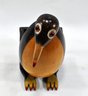 Vintage Wood Carved BIRD Pencil Holder
