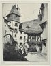 John McGrath (1885-1942) Old City View Signed Etching