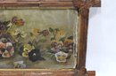 Antique Pansy Flower Oil Painting