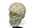 Ancient Greek Bronze Philosopher Head Sculpture