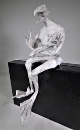 Papier Mache Sculpture Of Bird-like Creature