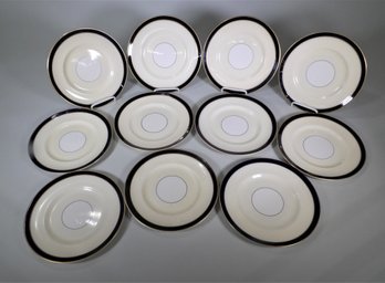11 Dinner Plates - Ambassador Ware - Fondeville, England