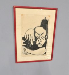 Signed Woodblock