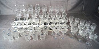 Stunning 57 Piece Set Of Royal Brierley Hand Cut Crystal Glassware