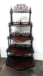 Victorian Spindle 5-Shelf Etagere