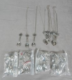 Lot 16 Small Collectible Spoons With Chains