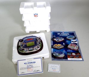 Danbury Mint NFL GILLETTE Stadium Model With Box & COA