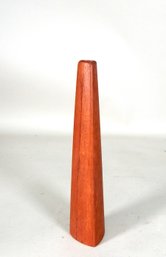 Vintage Teak Wood Modern Vase Kjaersulf Denmark