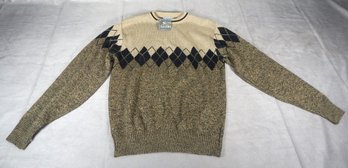 Men's Vintage Le Tigre Argyle Sweater Size L