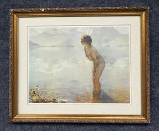 Paul Chabas ' September Morning' Nude Framed Print