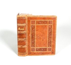 Antique Embossed Leather Religious French Book