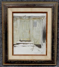 Original Oil Painting ' Old House Door' - Signed