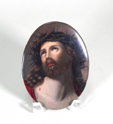 Antique KPM Hand Painted Jesus Porcelain Plaque