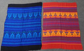 Two Mexican Hand Woven Cloths