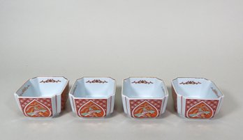 Set 4 Square Japanese Bowls/ Trinket Dishes - New