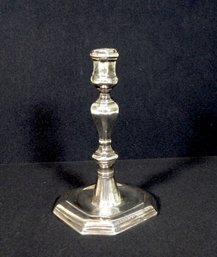 Antique Early 19th C. Coin Silver Candlestick