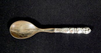 Vintage George Jensen Denmark Wood Spoon Sterling Silver Handle