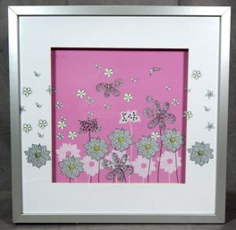 Flowers & Butterflies- Framed Print
